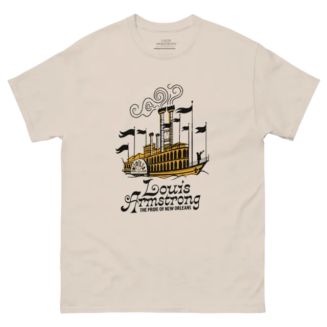 Louis Armstrong Steamboat t-skjorte bomull