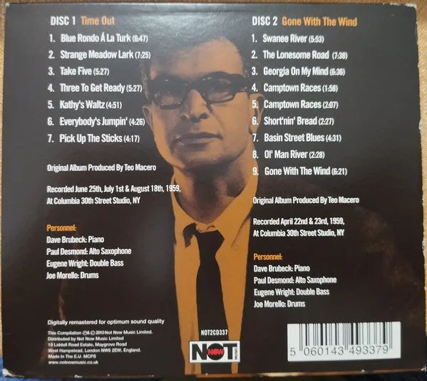 Dave Brubeck Time Out CD 2CD brukt cool jazz