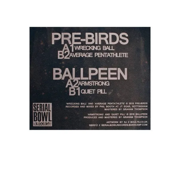 Pre-Birds Ballpeen Split 7" vinyl brukt punk