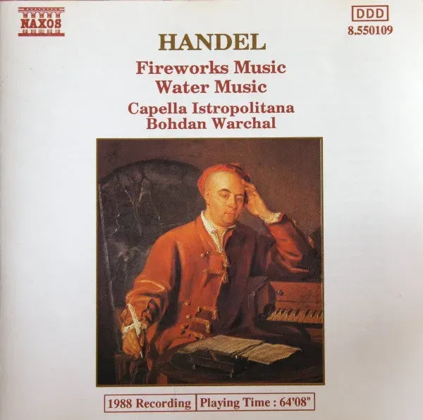 Händel Fireworks Water Music CD brukt Naxos
