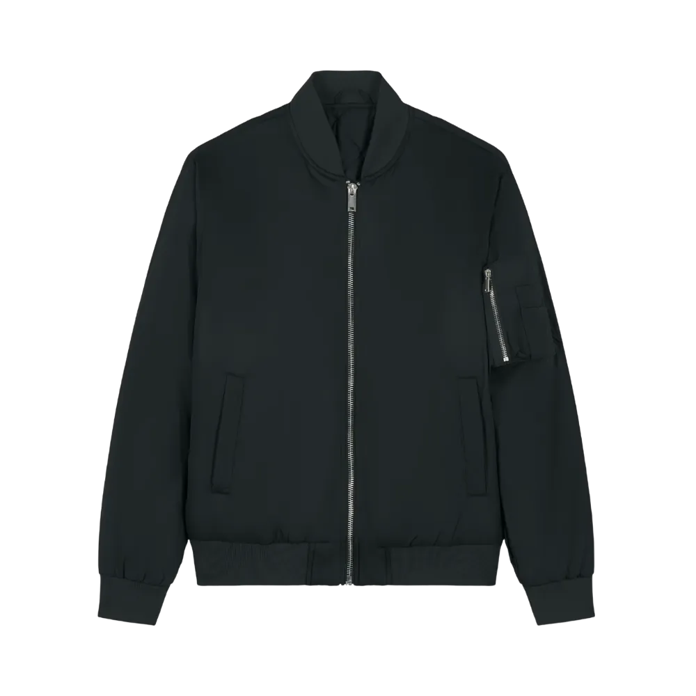 Verve Night Blooms bomberjakke unisex brodert quiltet
