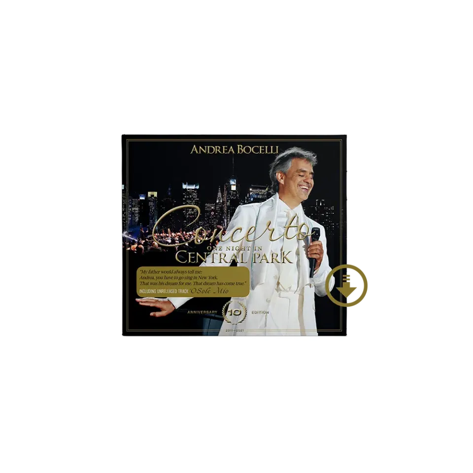 Verve Andrea Bocelli Concerto Central Park digitalt album remastret