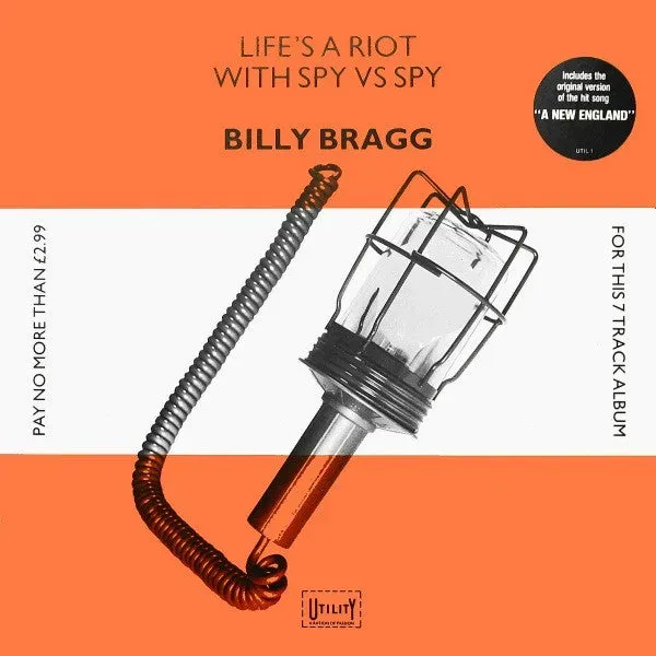 Billy Bragg Life's A Riot 12" vinyl album indie
