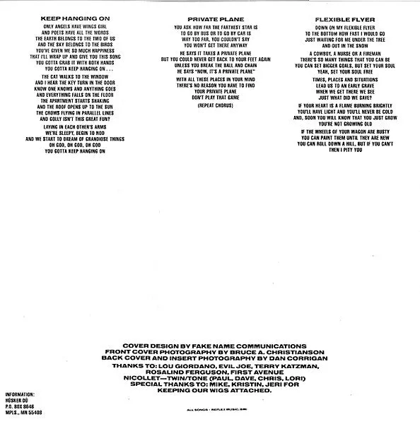 Hüsker Dü Flip Your Wig LP vinyl brukt hardcore