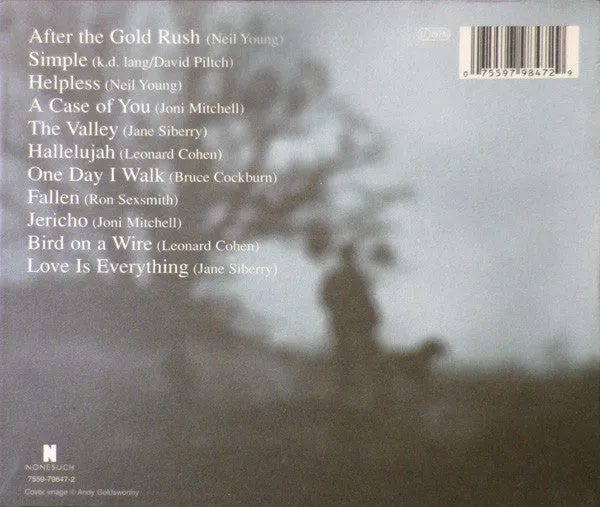k.d. lang Hymns Of The 49th Parallel CD brukt