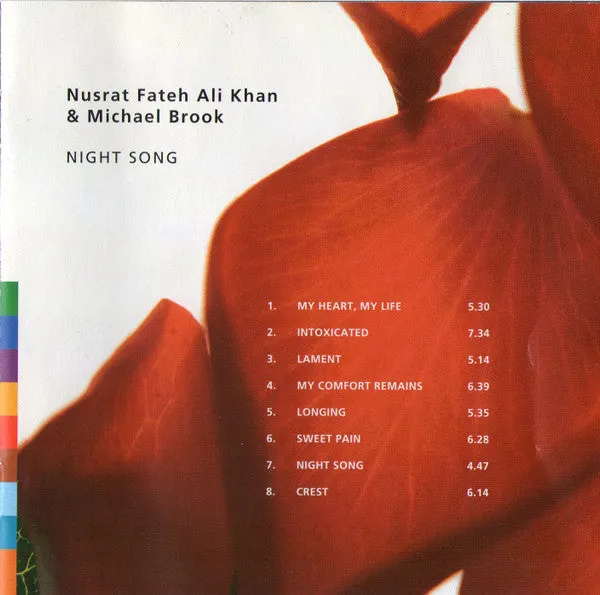 Nusrat Fateh Ali Khan & Michael Brook Night Song CD brukt VG+
