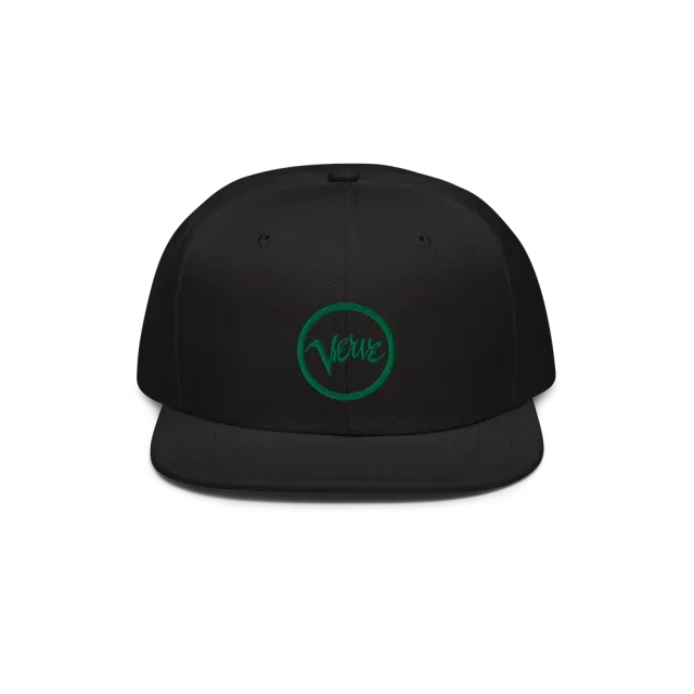 Black Verve Logo Snapback caps svart brodert