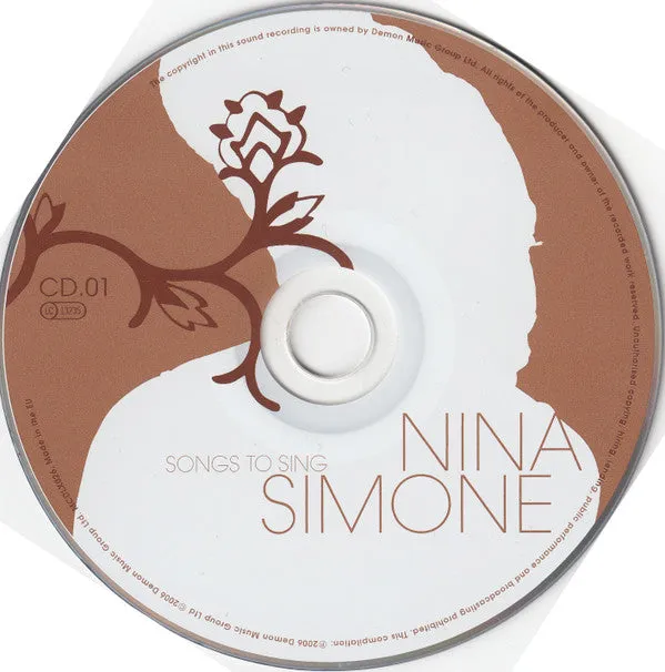 Nina Simone Songs To Sing 2xCD samling soul-jazz