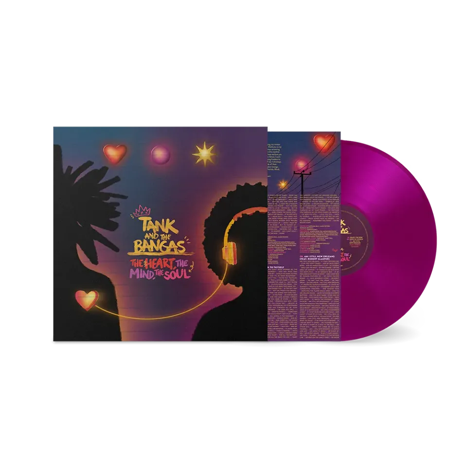 Tank & The Bangas Heart Mind Soul vinylplate neon violet