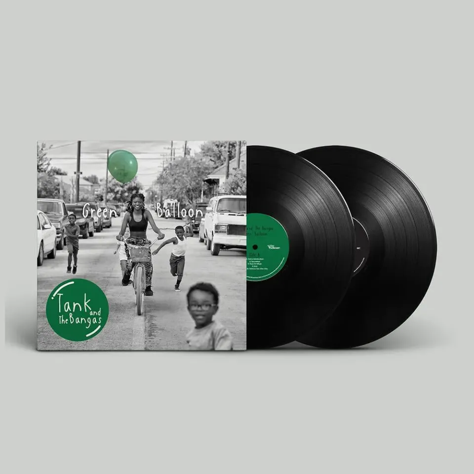 Tank & The Bangas Green Balloon vinylplate 2LP dobbel