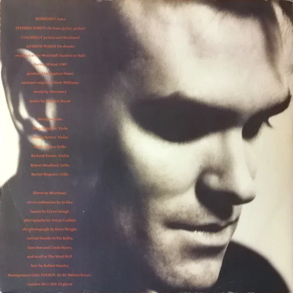 Morrissey Viva Hate LP brukt indie rock