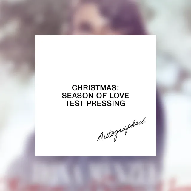Idina Menzel Christmas Season Of Love signert test pressing vinyl