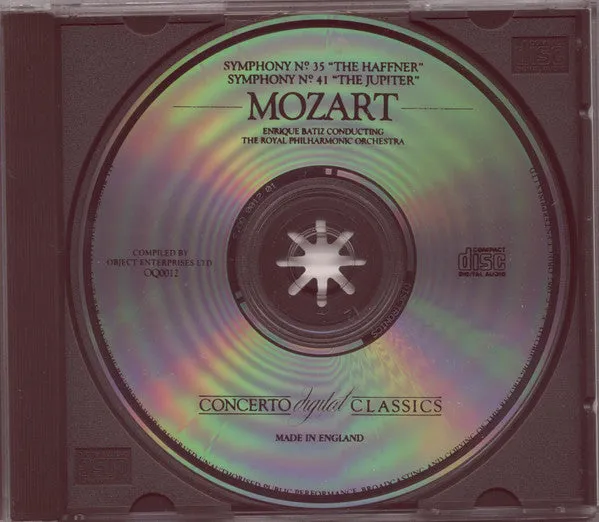 Mozart Jupiter Haffner CD brukt Batiz symfoni klassisk