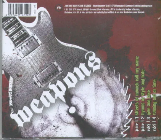 Paint The Town Red Weapons JTTP#020 EP CD brukt hardcore