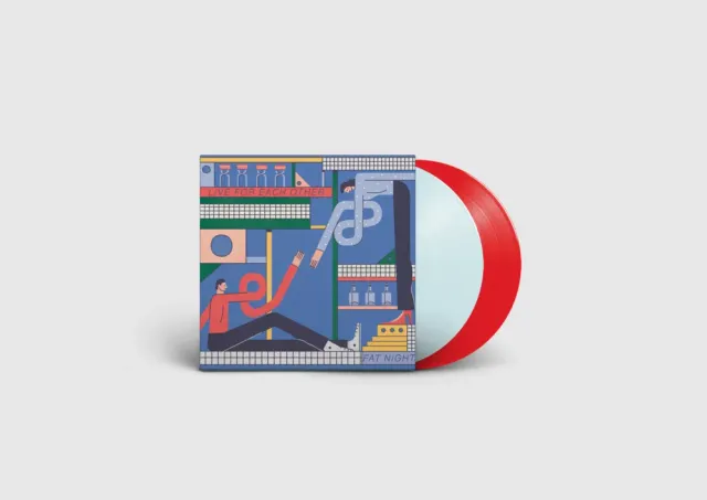 Fat Night Live For Each Other vinyl transparent blå og rød 2LP