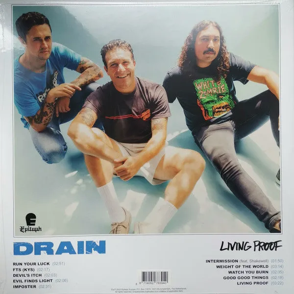 Drain Living Proof vinyl LP farget Ltd hardcore