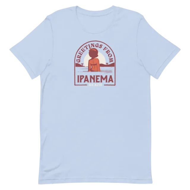 Verve Greetings From Ipanema t-skjorte baby blue bomull