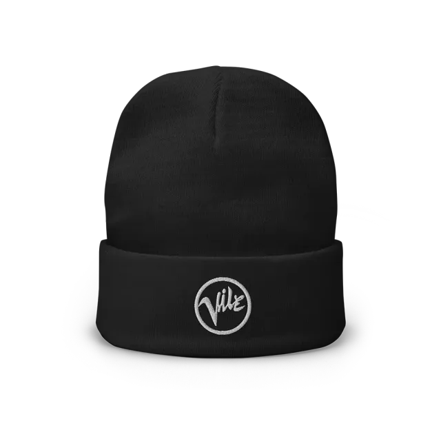 Kurt Vile Logo beanie lue sort onesize bomull