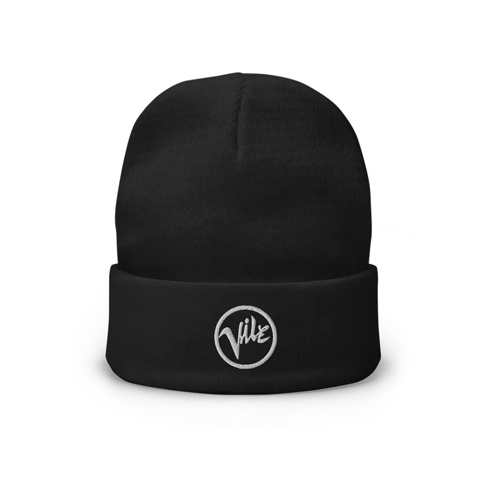 Kurt Vile Logo beanie lue sort onesize bomull