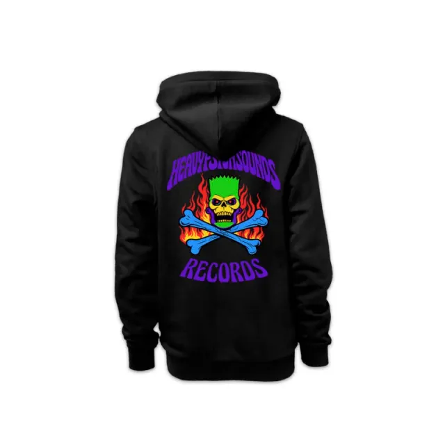 Heavy Psych Sounds #67 svart hoodie med glidelås