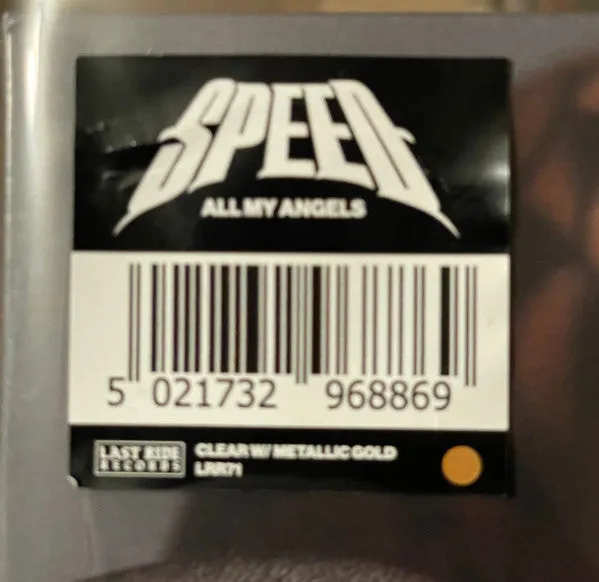Speed All My Angels 12" vinyl clear limited brukt