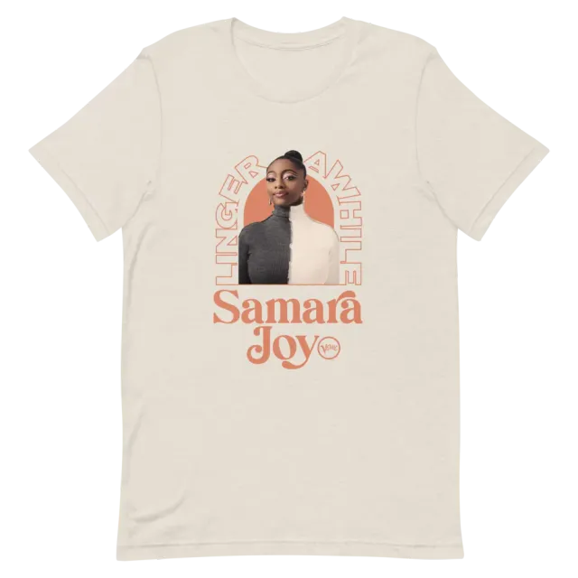 Verve Samara Joy Arch T-skjorte bomull svart/hvit