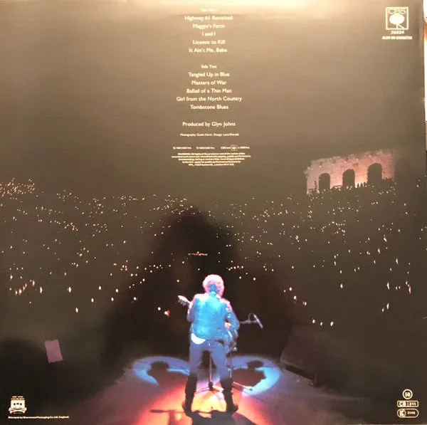Bob Dylan Real Live LP vinylplate brukt folkrock