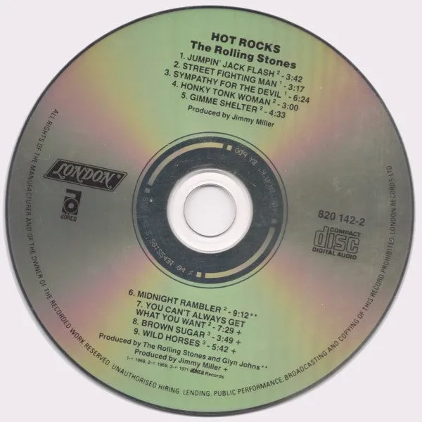 Rolling Stones Hot Rocks 1964-1971 2xCD brukt samleplate