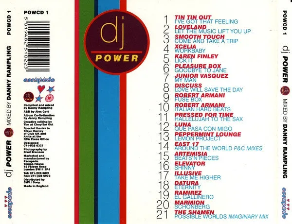 Danny Rampling DJ Power CD brukt house-mix