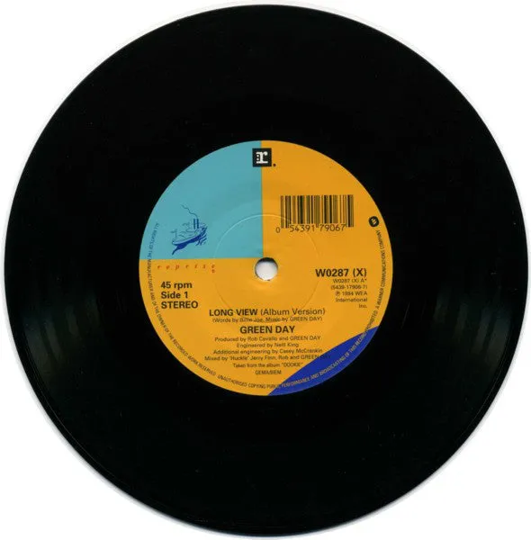 Green Day Longview 7" singel brukt punk