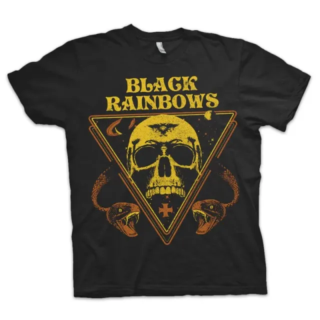 Heavy Psych Sounds Black Rainbows #11 t-skjorte svart bomull