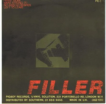 Filler No Aims No Desires 7" brukt alternativ rock