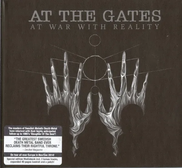 At The Gates At War With Reality CD mediabook brukt