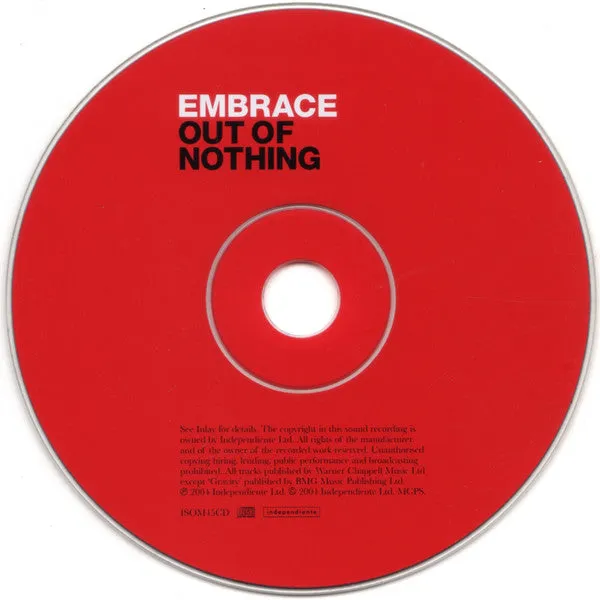 Embrace Out Of Nothing CD album brukt