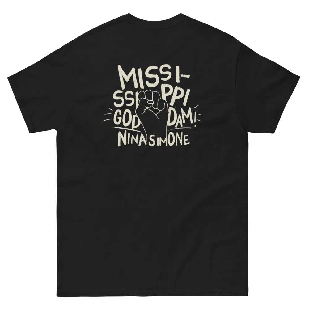 Verve Nina Simone Mississippi Goddamn t-skjorte svart bomull