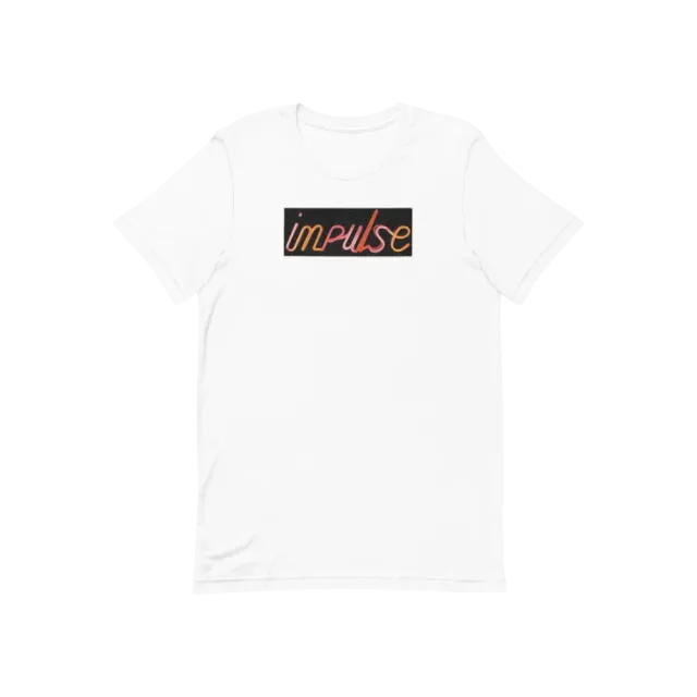 Verve Acoustic Sounds White Impulse Neon Logo t-skjorte hvit