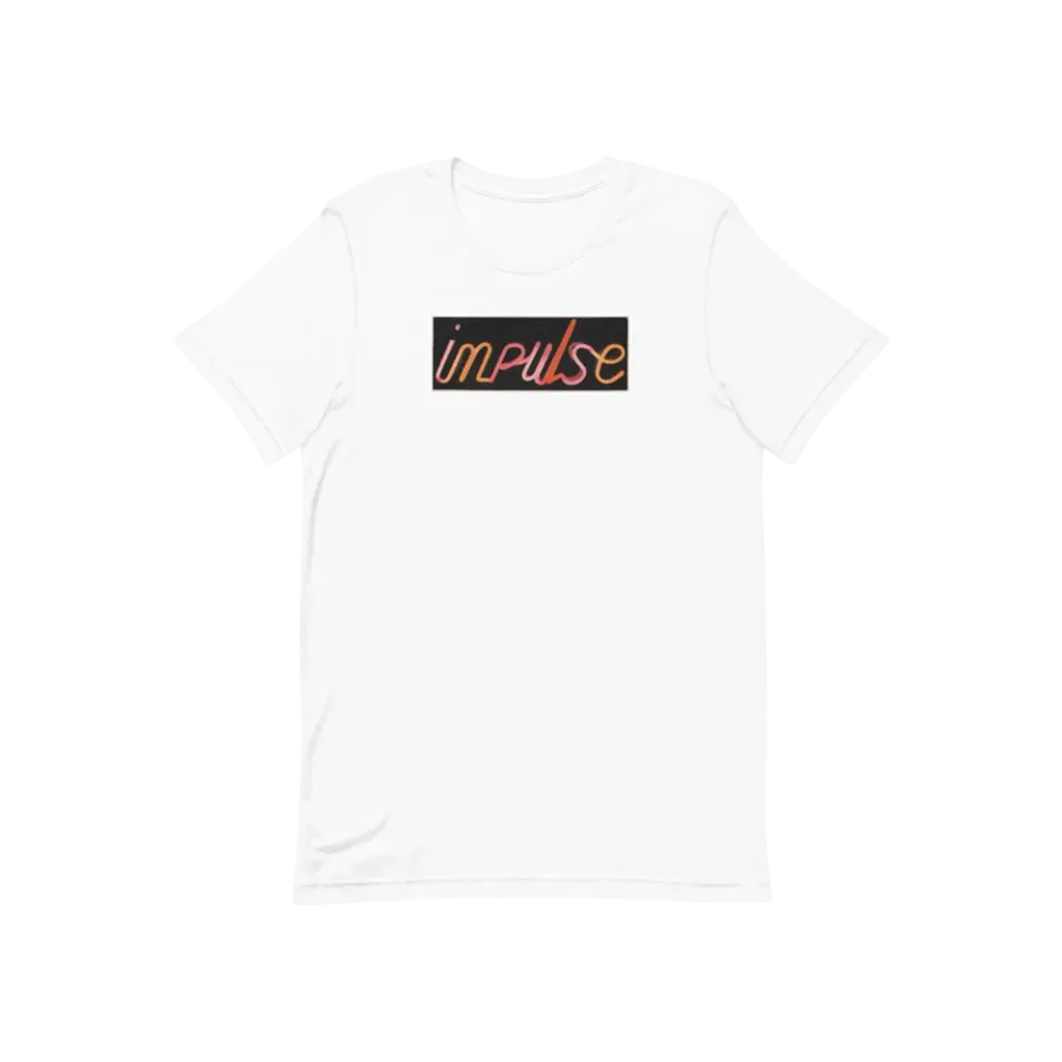 Verve Acoustic Sounds White Impulse Neon Logo t-skjorte hvit