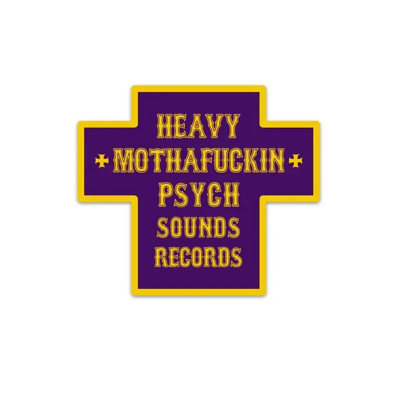Heavy Psych Sounds #13 patch cross purple yellow