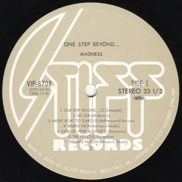 Madness One Step Beyond LP vinyl Japan-press brukt