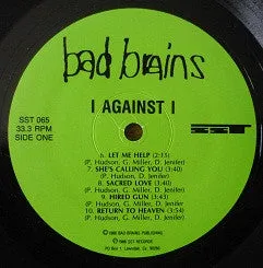 Bad Brains I Against I SST 065 LP brukt funk metal repress