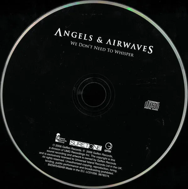 Angels & Airwaves Whisper CD brukt – Geffen 2006 space