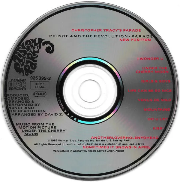 Prince Parade CD brukt 1986-utgave