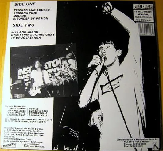 Instigators Recovery Session 12" vinyl brukt punk