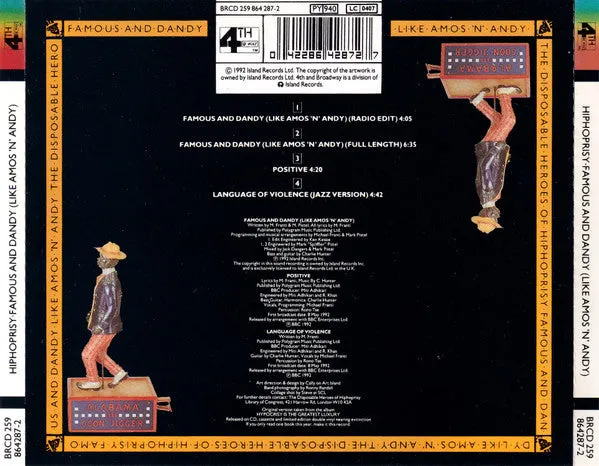 Disposable Heroes Famous And Dandy CD single brukt