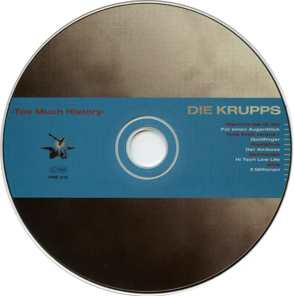Die Krupps Too Much History 2xCD album brukt kompilasjon