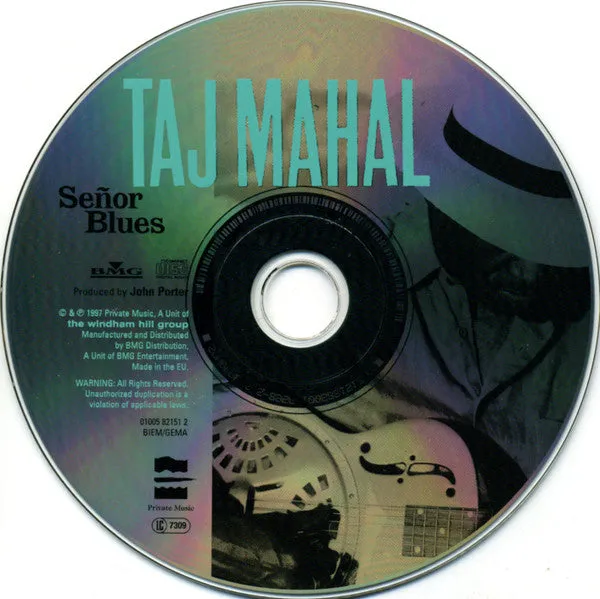 Taj Mahal Señor Blues CD album brukt