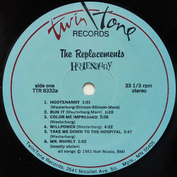 The Replacements Hootenanny vinyl LP Canada-press brukt