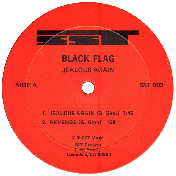 Black Flag Jealous Again 12" EP brukt førstepress
