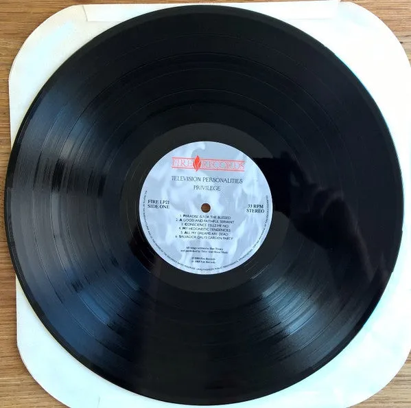 Television Personalities Privilege LP brukt indie