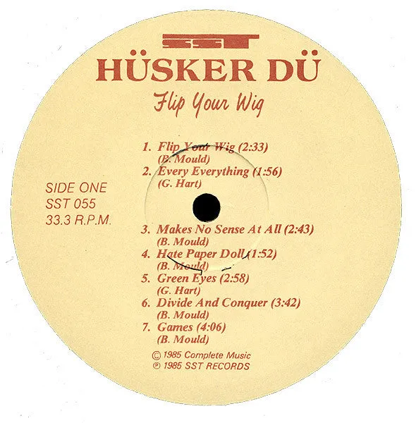 Hüsker Dü Flip Your Wig LP vinyl brukt hardcore